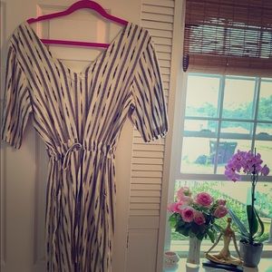 Striped one piece jump suit ! Never worn